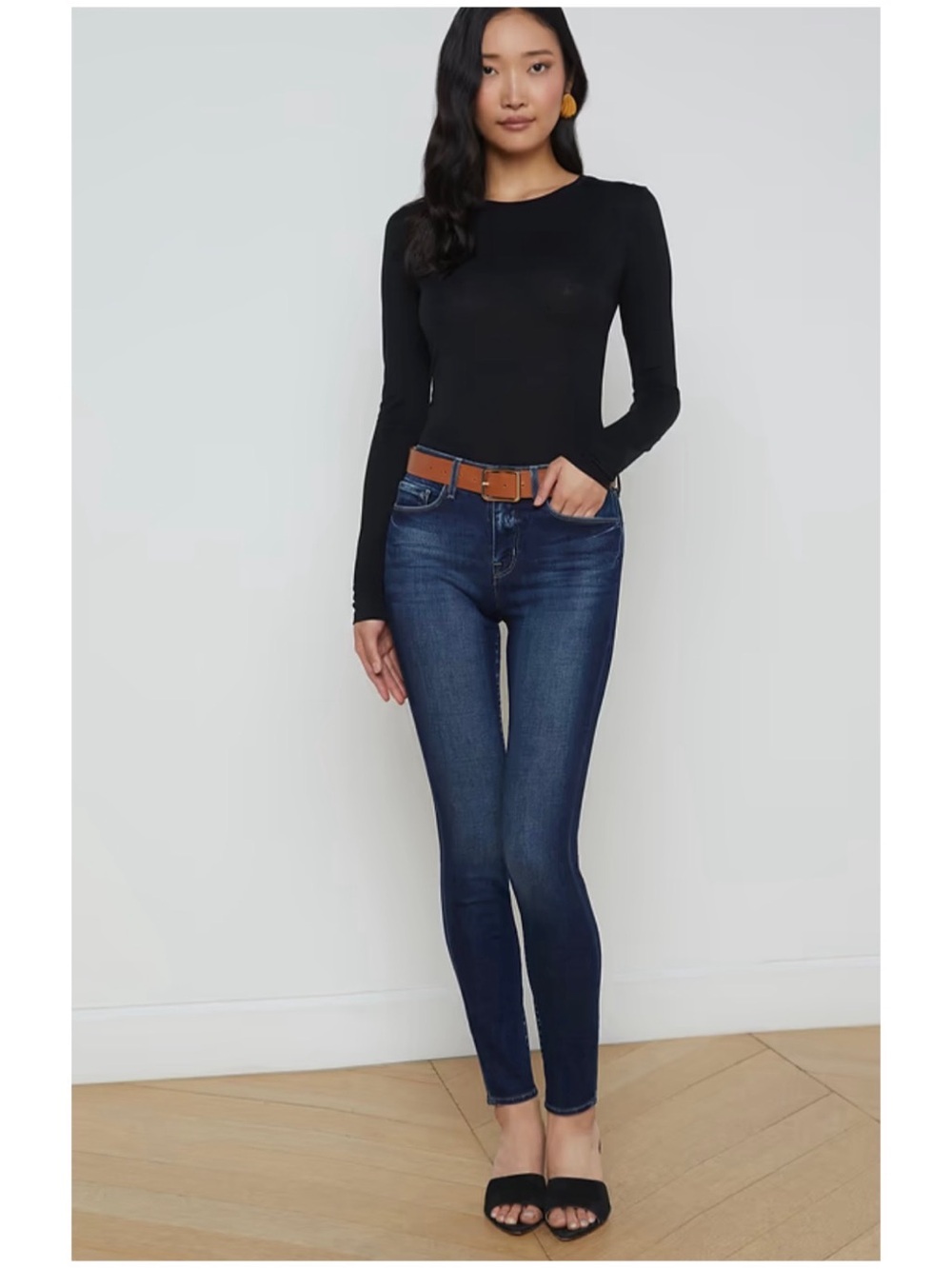 L’Agence Women’s Sz 28 High Rise Jeans Marguerite Skinny Stretch Denim